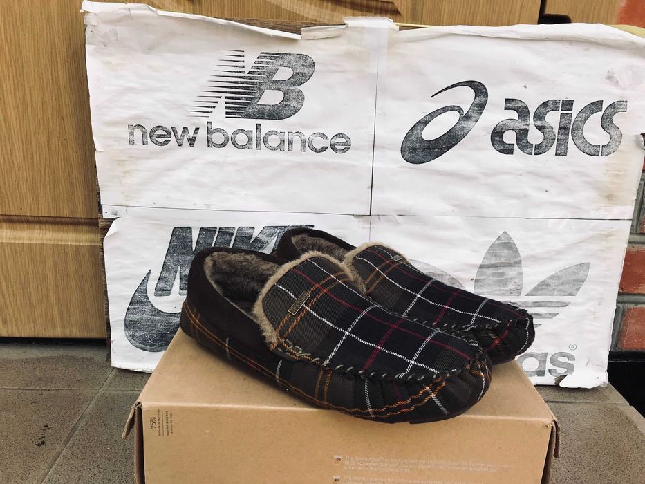 Тапочки на меху Barbour Monty Classic лоферы