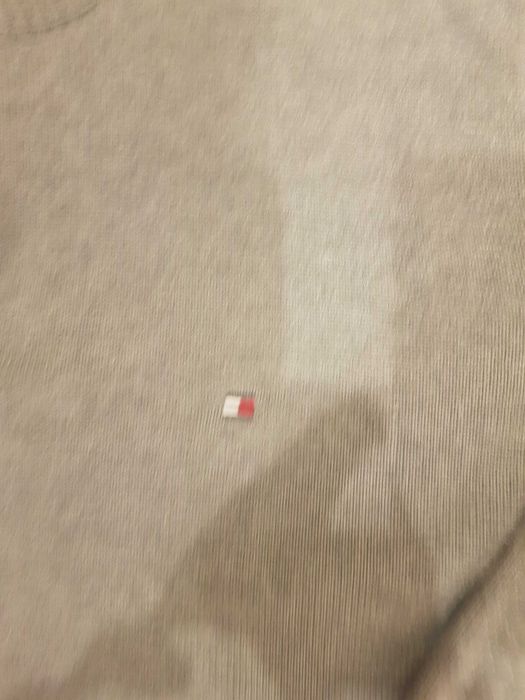 Sweter ze stuka na suwak szary Tommy hilphiger