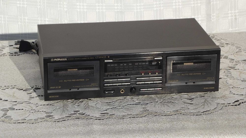 Magnetofon 2 kasetowy autorewers Pioneer CT W401R  nowe paski
