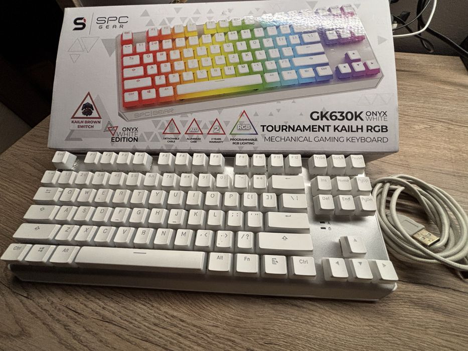 Klawiatura SPC Gear GK630K onyx white