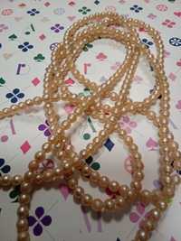 Sztuczne perły vintage długi sznur