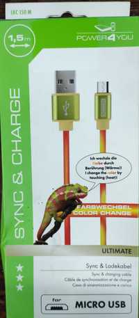 Kabel do synchronizacji i ładowania SCHWAIGER LKC150m micro USB