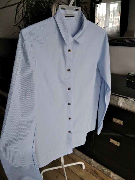 Koszula Medicine roz. M niebiesko-biała w paski, do biura,szkoły,pracy