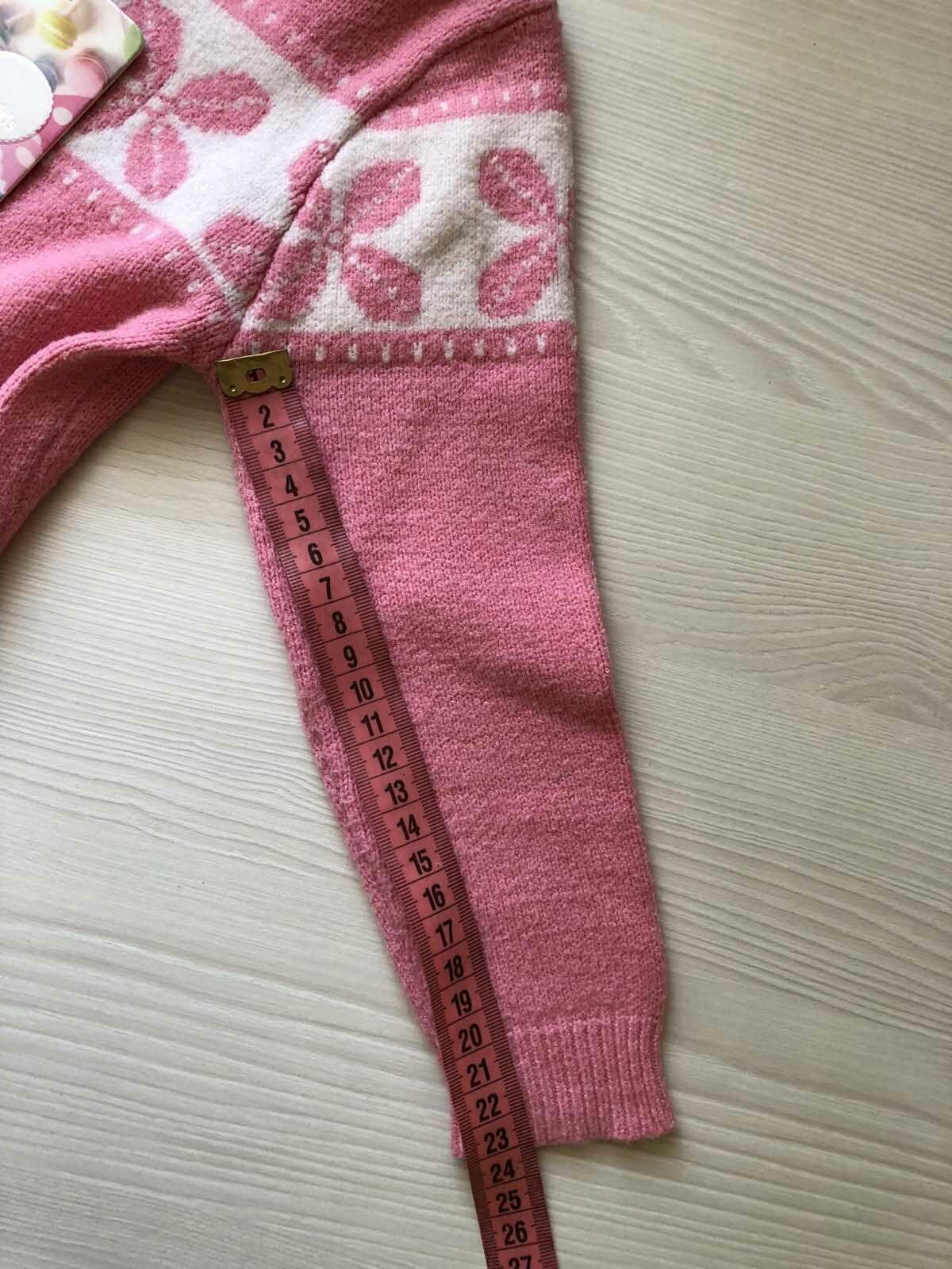 Джемпер,  свитер, туника Италия для девочки на 2-3 года, рост 92-98 см
