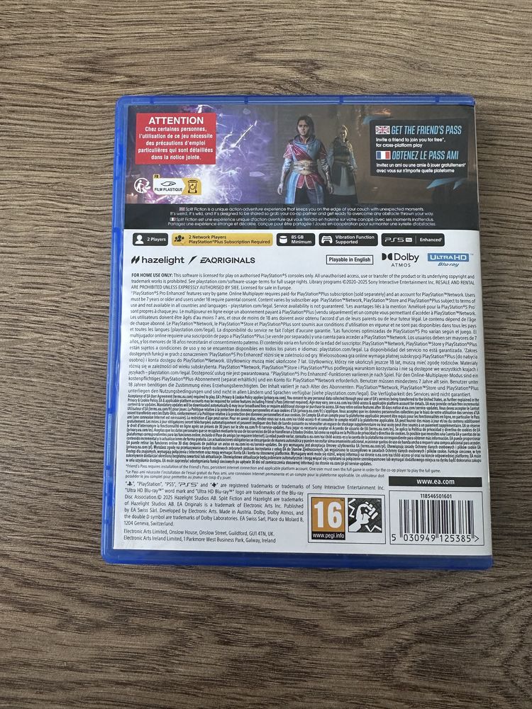 Split fiction PS5