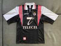 Camisola alternativa preta rara do Benfica (épocas 1997, 1998 e 1999)