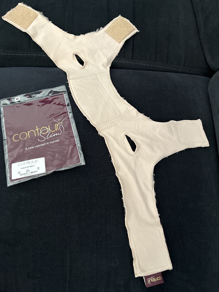 Faixa cinta modeladora facial Contour Slim usada