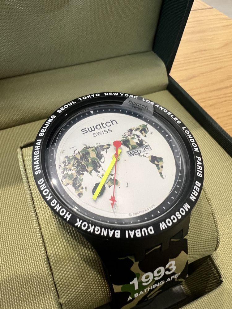 Zegarek BAPE x SWATCH Komplet Zestaw Idealny