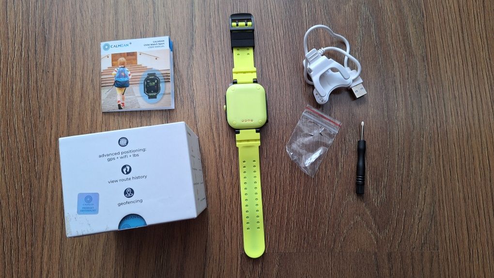 Zegarek GPS smartwatch dla dziecka CALMEAN z kartą SIM Nowy Komunia
