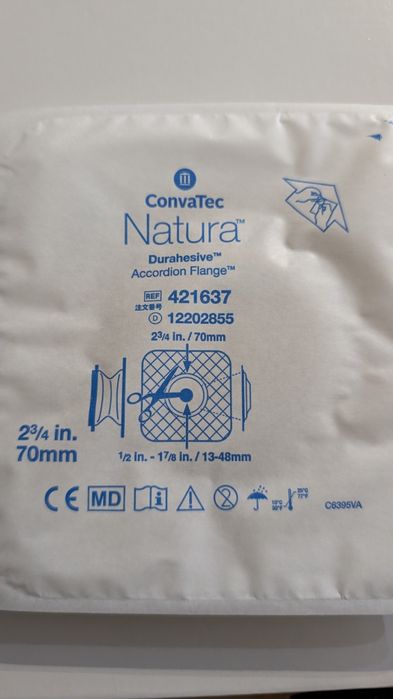 Płytka stomijna ConvaTec.  2¾ in. 70mm