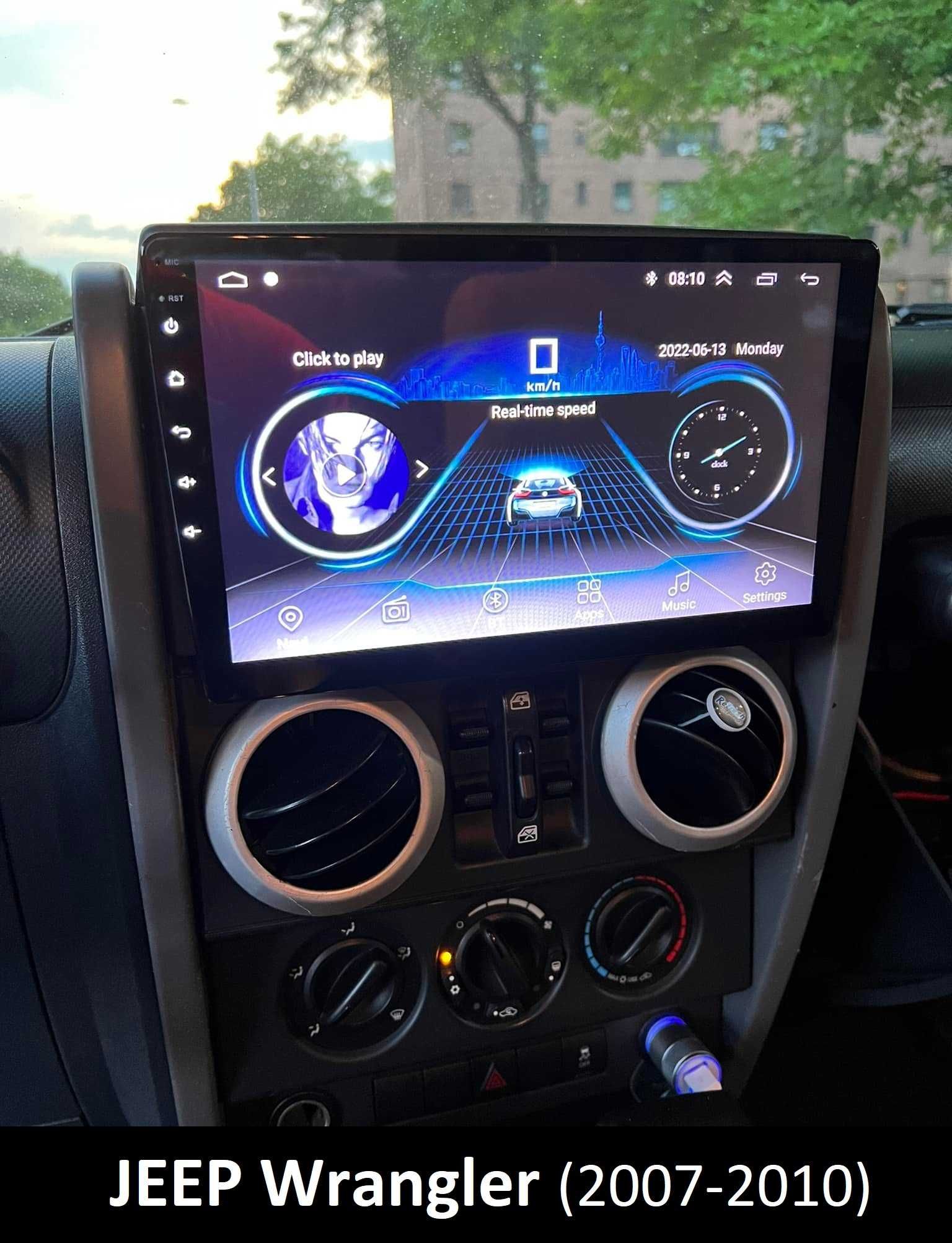 (NOVO) Rádio 2DIN • JEEP Wrangler • (2007 a 2017) • Android [4+32GB]