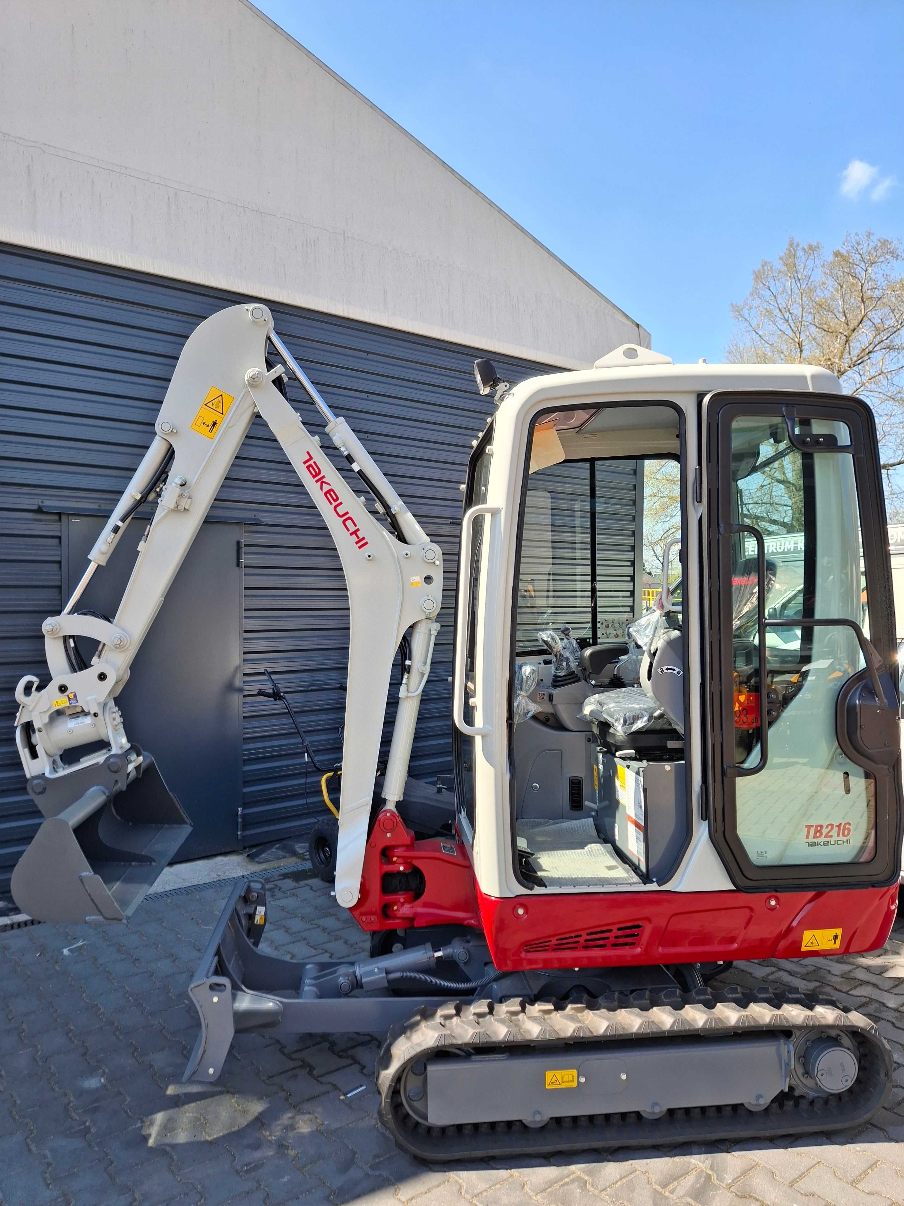 Minikoparka Takeuchi TB216 V4 koparka gąsienicowa – 1,8 t  POWERTILT