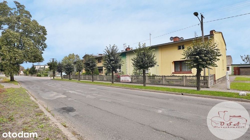 2 pok. z ogródkiem + garaż + 2 pom. gosp. Brzoza