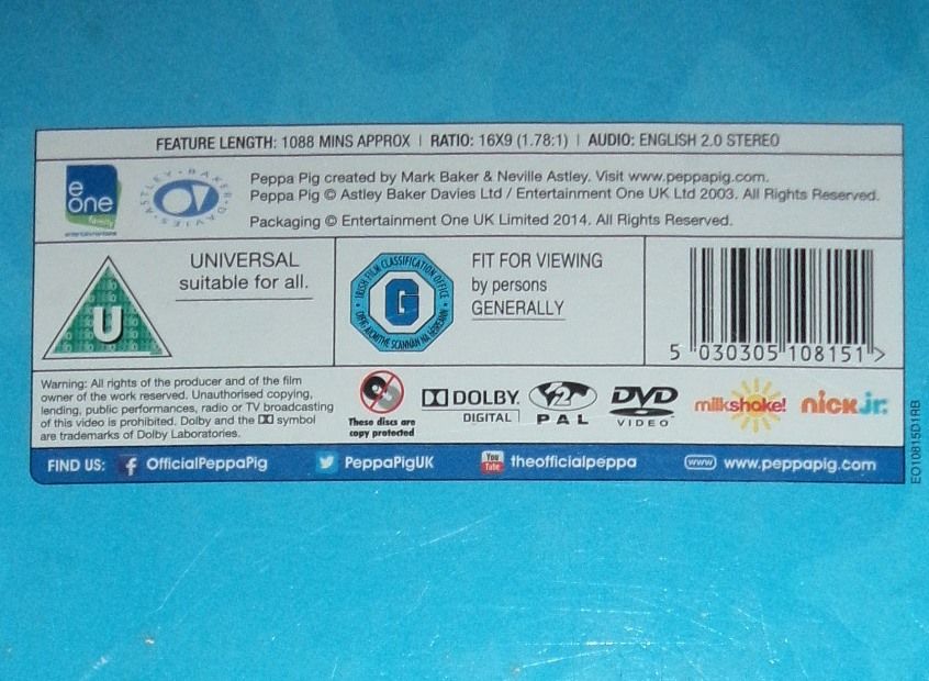 Świnka Pepa Peppa Pig 20 DVD Ultimate Collection jak nowe ENGLISH