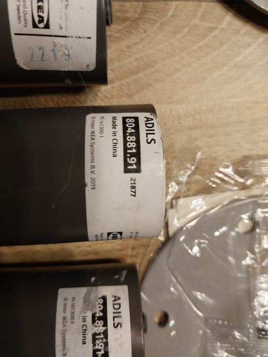 Noga regulowana Adils ikea grafitowa