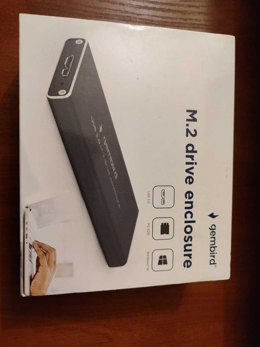 карман для SSD Gembird M.2 (NGFF) 2.5"/M.2 USB 3.0 Чорний