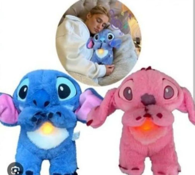Nowy miś szumiś stitch Oddychający świecący przytulanka na prezent