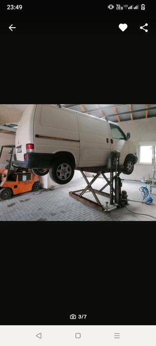 Podnośnik hydrauliczny nożycowy takraf samochodowy okazja