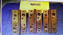 Dobradiças latão portas de segurança RODES oxidadas