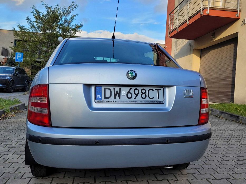 Skoda Fabia I 1.4 SEDAN benz.80KM, Niski przebieg, KLIMA, czujniki tył