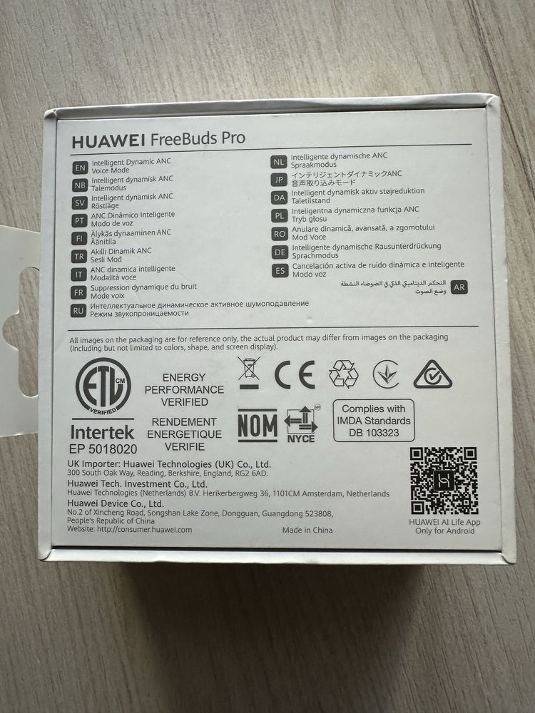 Продам навушники TWS Huawei Freebuds Pro Silver Frost