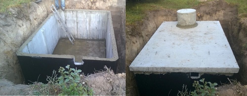 szambo 6 betonowe zbiornik gnojowicę ścieki deszczówkę wodę 6 8 10 12