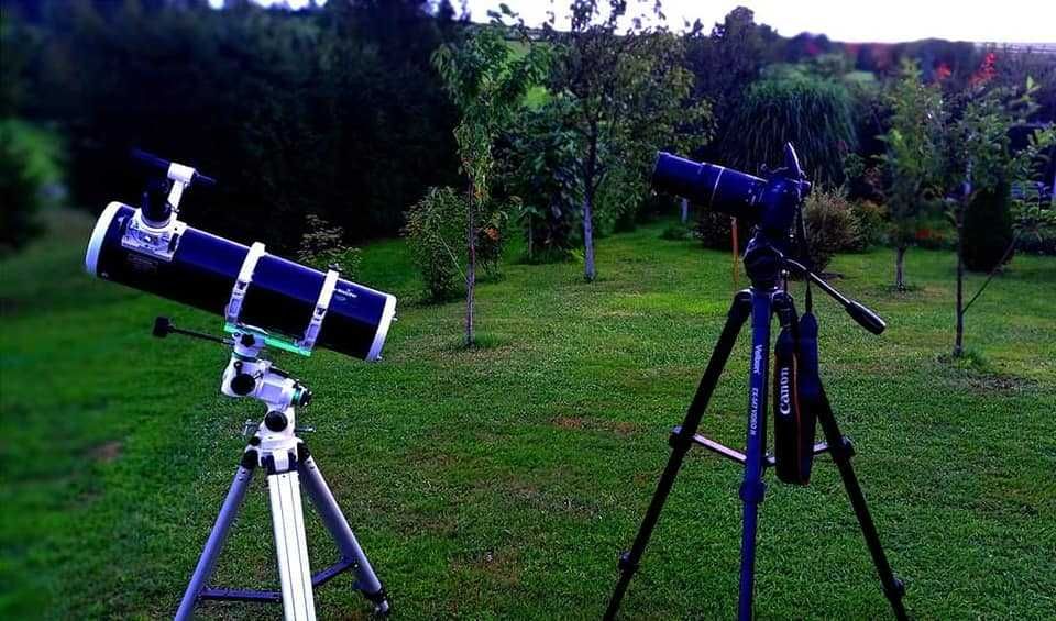 Bieszczady, zima, balia, gwiazdy, astrofotografia, domek Baligród,