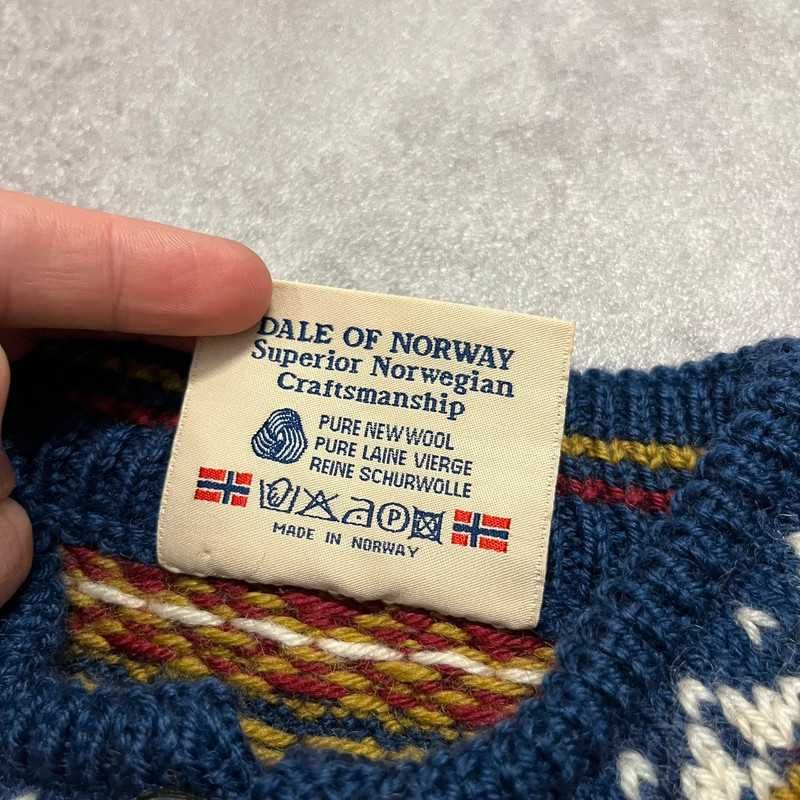 Vintage Wełniany Sweter Norweski Dale Of Norway Knit Sweater Damski