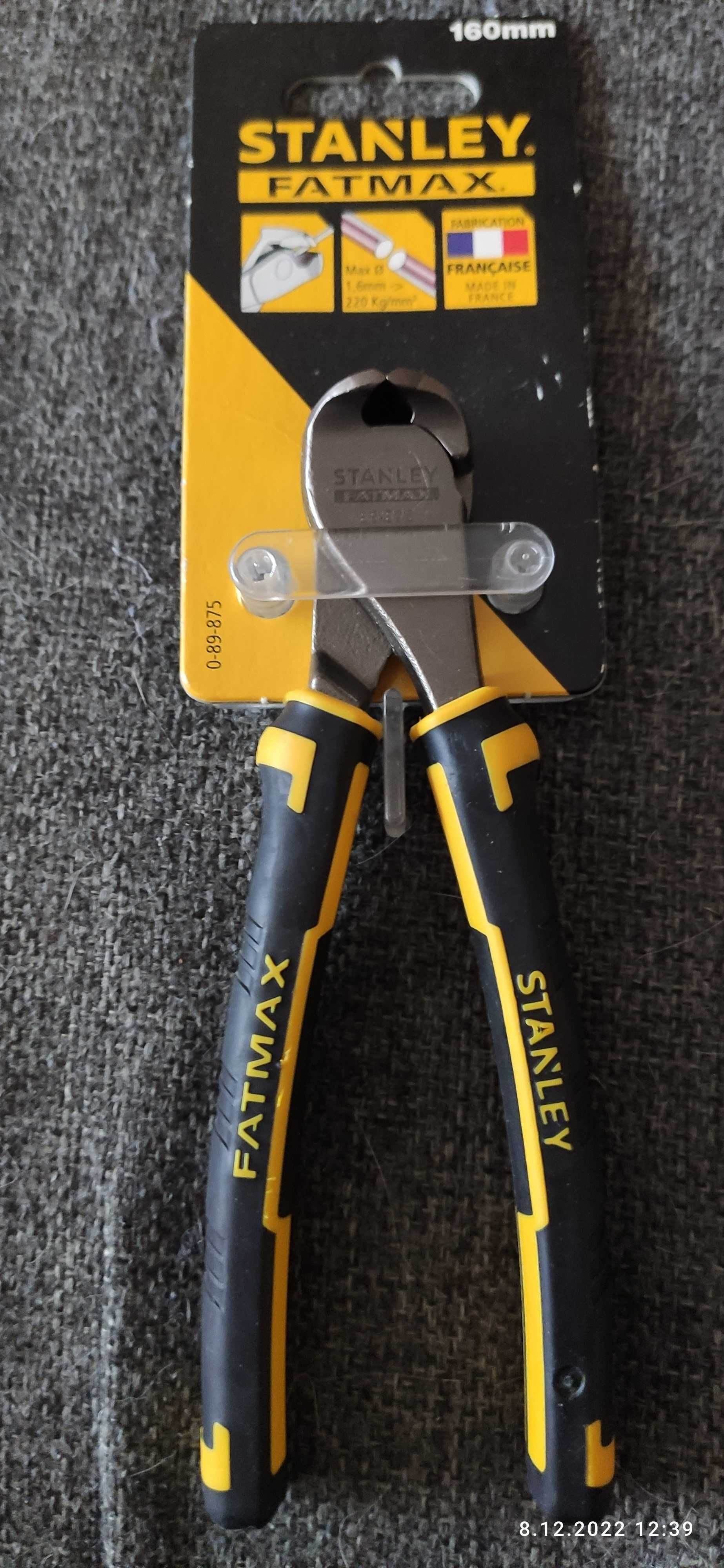 Szczypce czołowe – obcęgi Stanley Fatmax 160 mm. Nowe