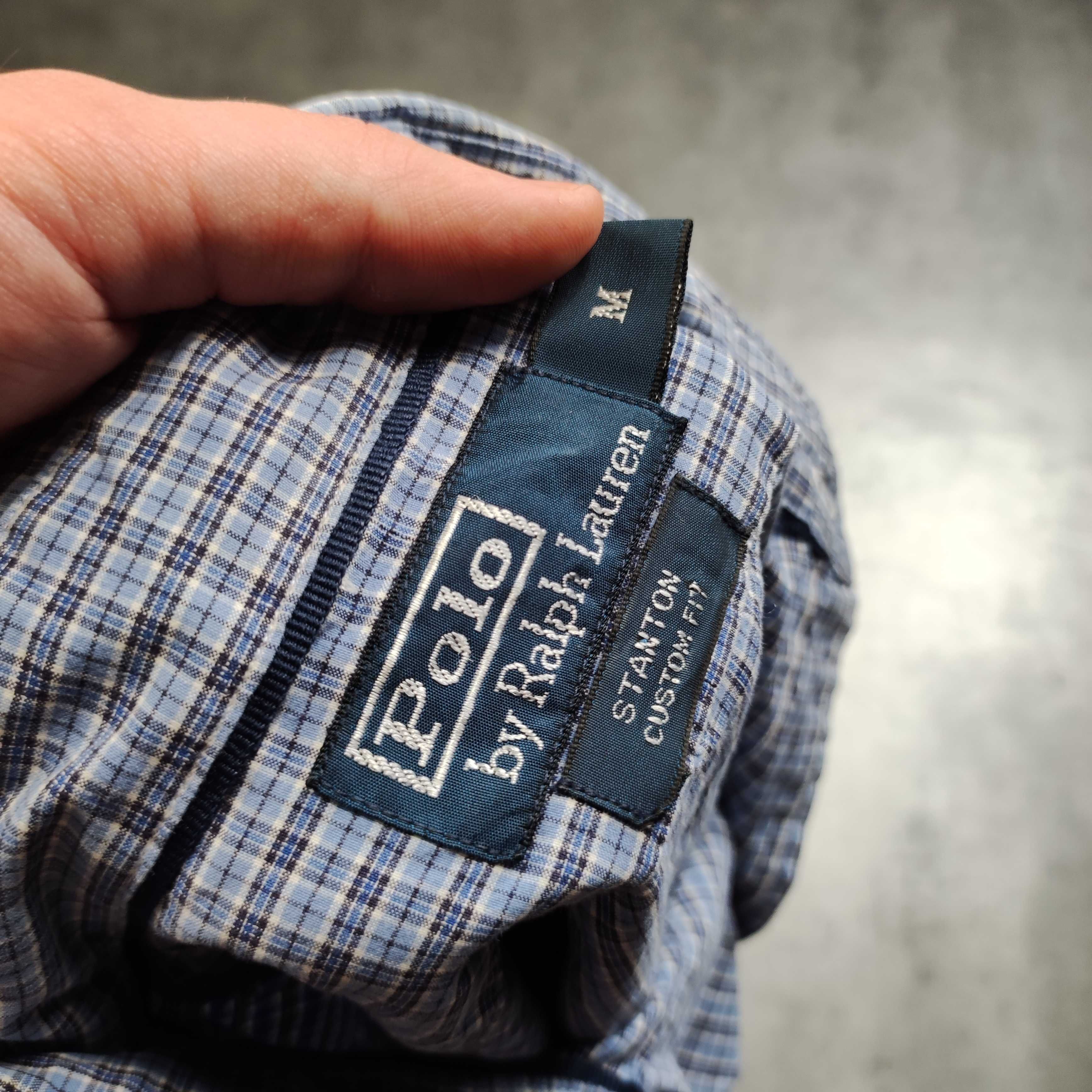 MĘSKA Koszula Elegancka PREMIUM Polo Ralph Lauren Drobna Kratka Konik
