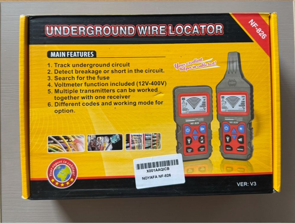 Wykrywacz kabli podziemnych NF-826