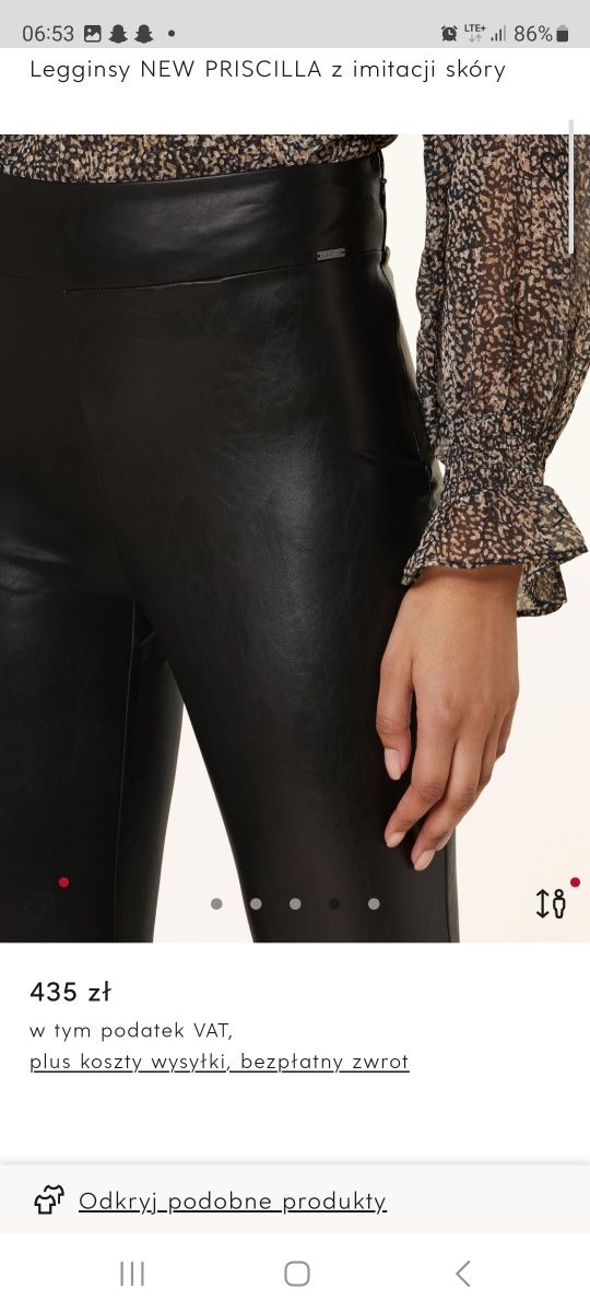 Legginsy guess ekoskóra