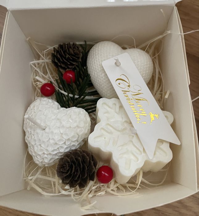HandMade świeczki sojowe/ boxy świateczne