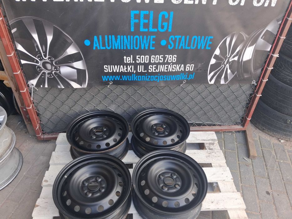 4x felgi stalowe R15 4x100 Toyota Yaris Kia Rio Picanto Hyundai i10 20