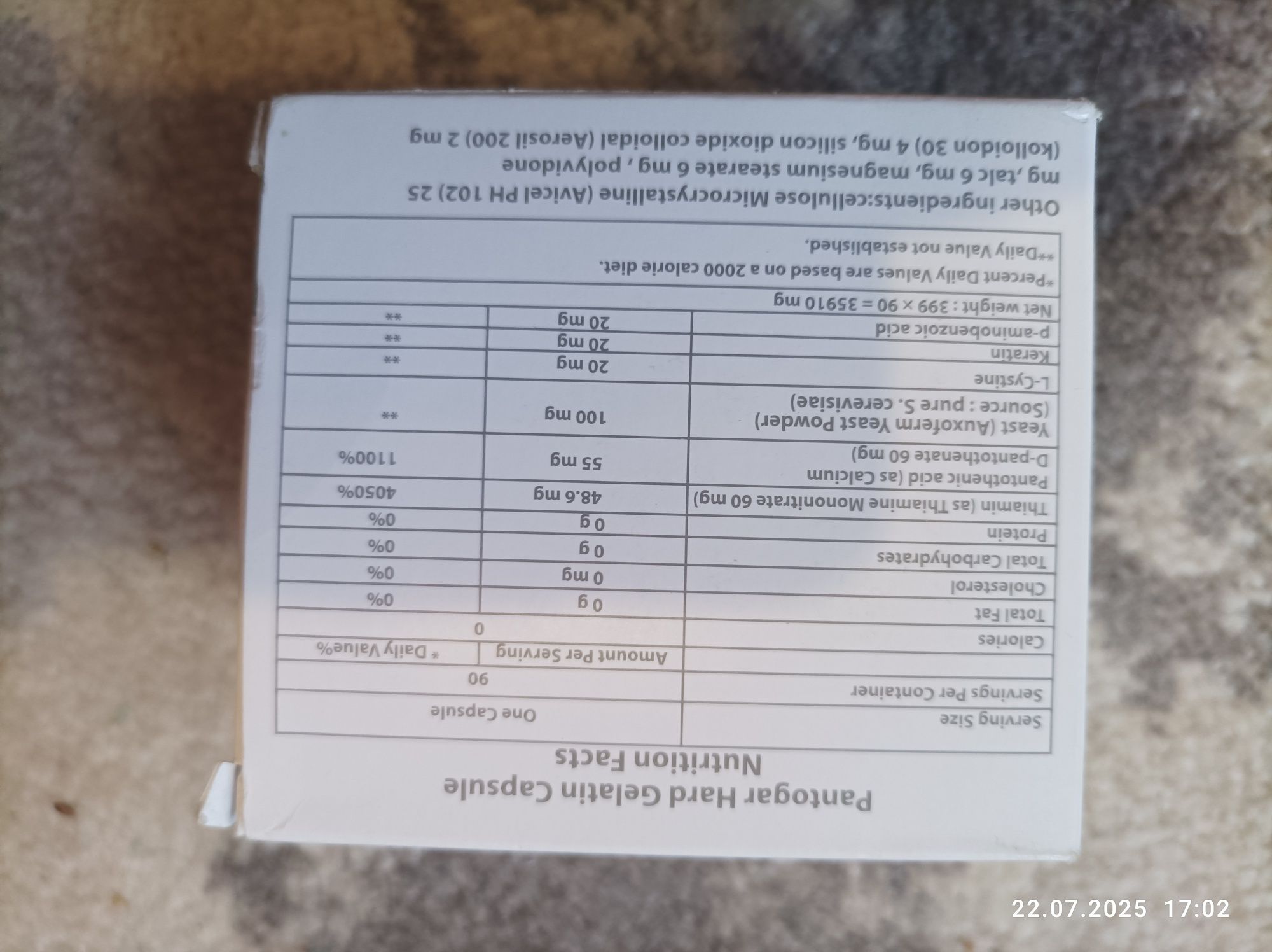 Suplement na włosy pantogar Egipt