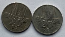 moneta 20 zł 74 rok dwie sztuki cena za obie