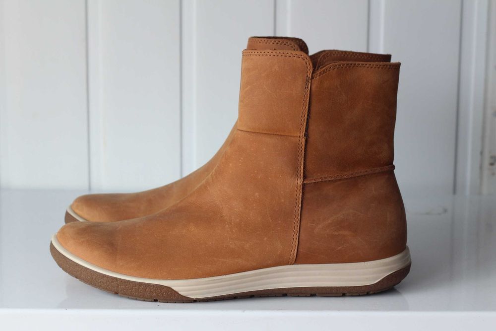 женские демисезонные ботинки зимние ECCO SOLICE кожа Яка