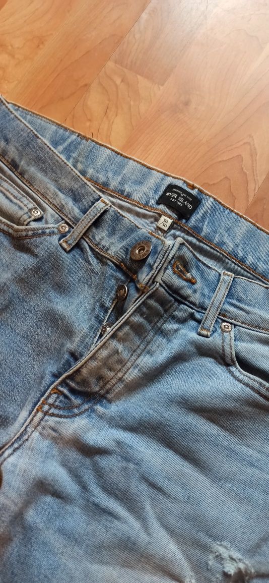 Чоловічі джинси River Island скинни рваные два цвета джинсы 30 ( S-M)