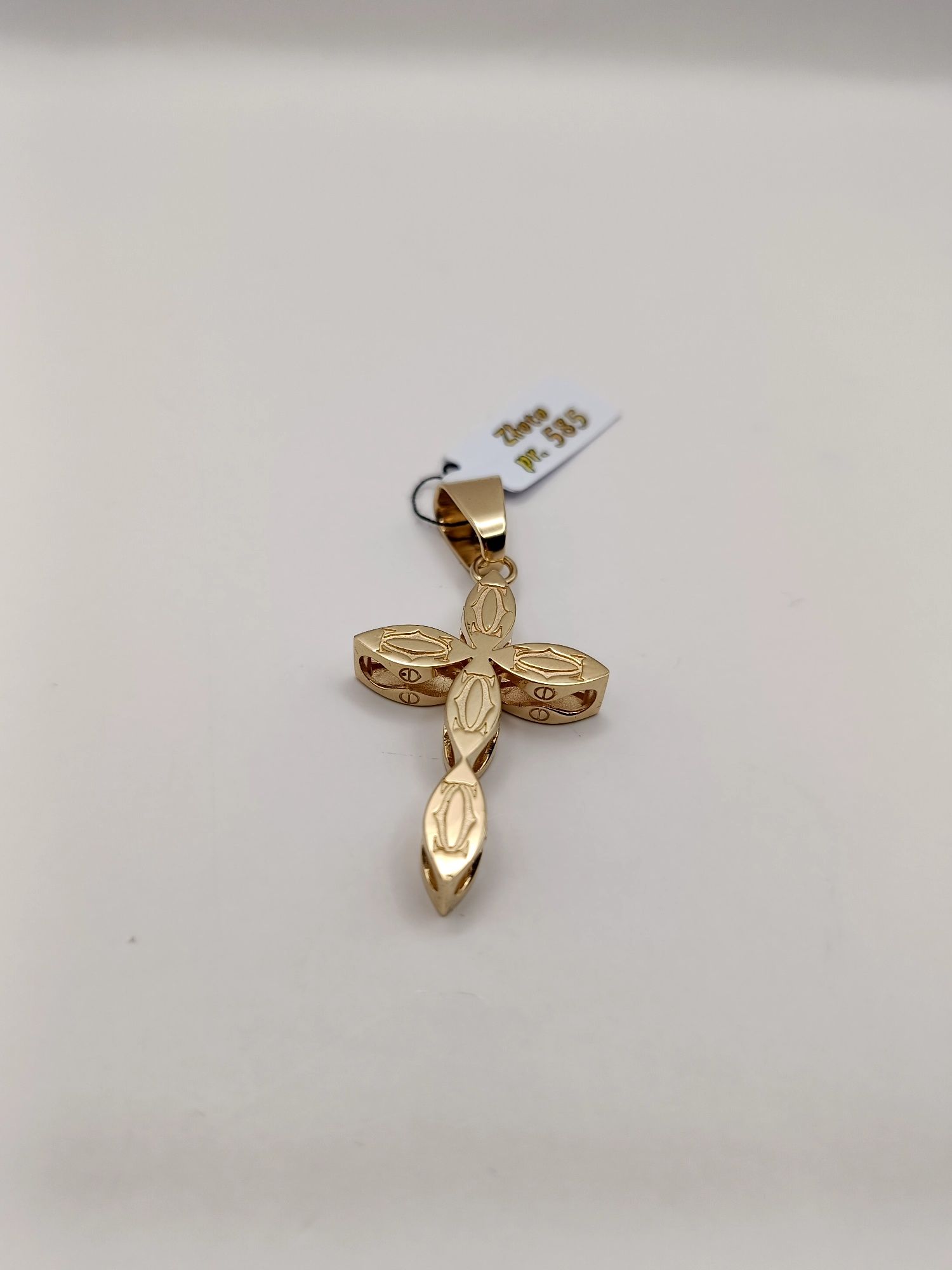 Złoty Krzyż Cartier Pr.585 14 K Nowy