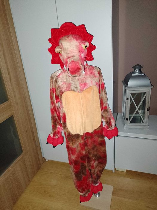 NOWY strój karnawałowy DINOZAURA SMOKA przebranie kostium 122/128 (130