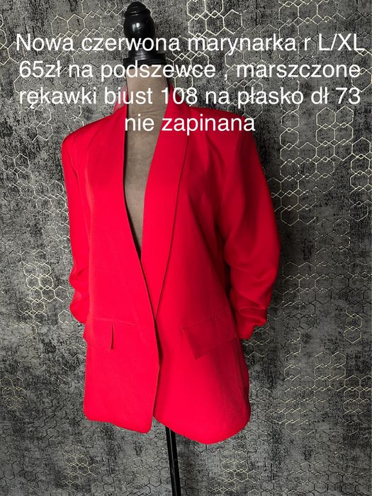 Czerwona marynarka r L/XL