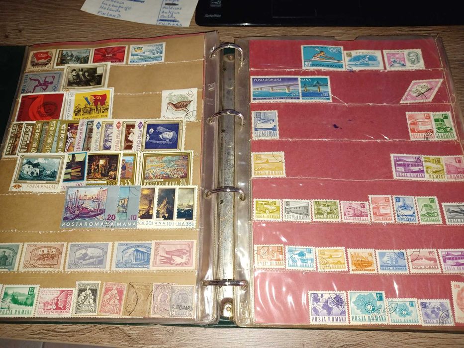 coleção de selos antigos