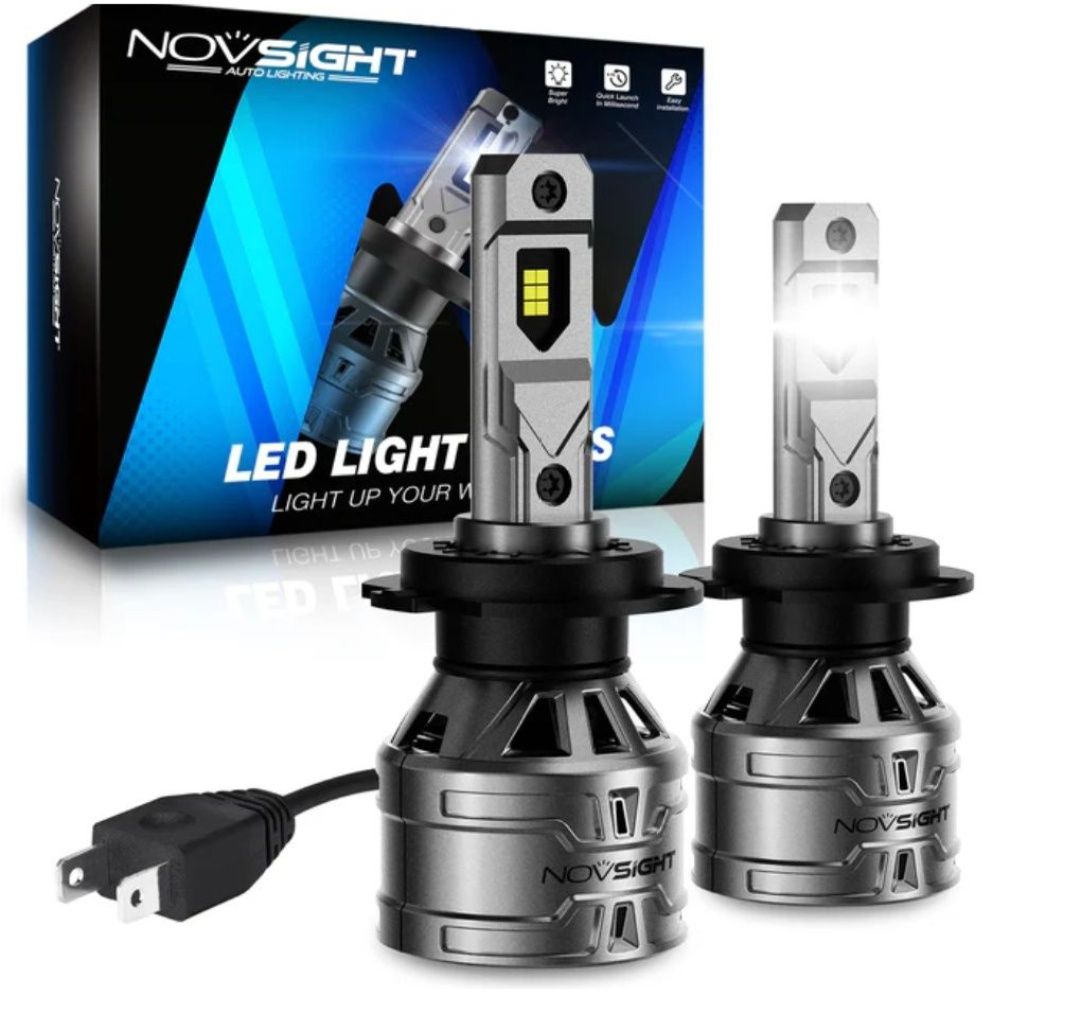Novsight General Series żarówki H7 60W 13000LM 6500K Biały zestaw 2szt