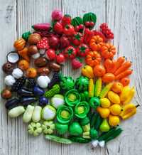 Набір мініатюрних овочів та фруктів (великий)