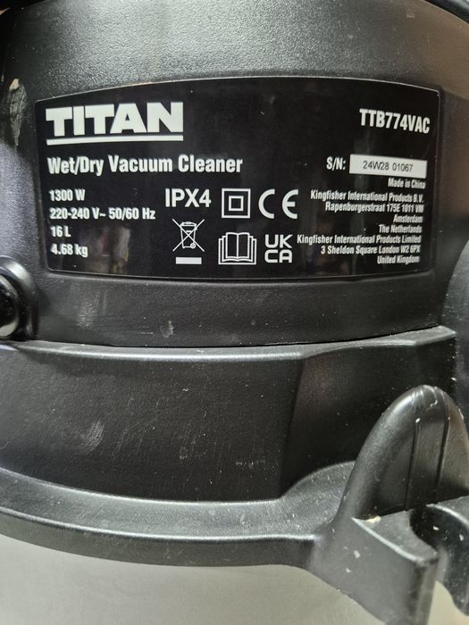 Titan Odkurzacz Przemysłowy 16L