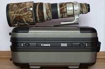 Canon EF 500mm f/4 L IS USM + kamuflaż - JAK NOWY!