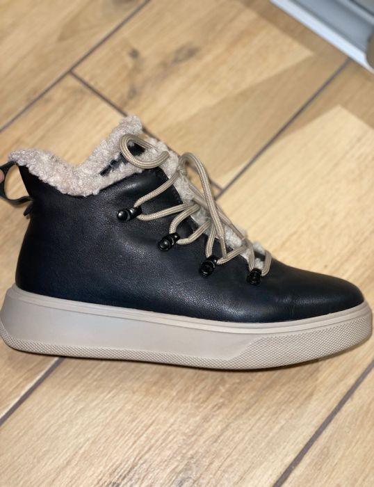 Ботінки шкіряні, зимове взуття шкіра