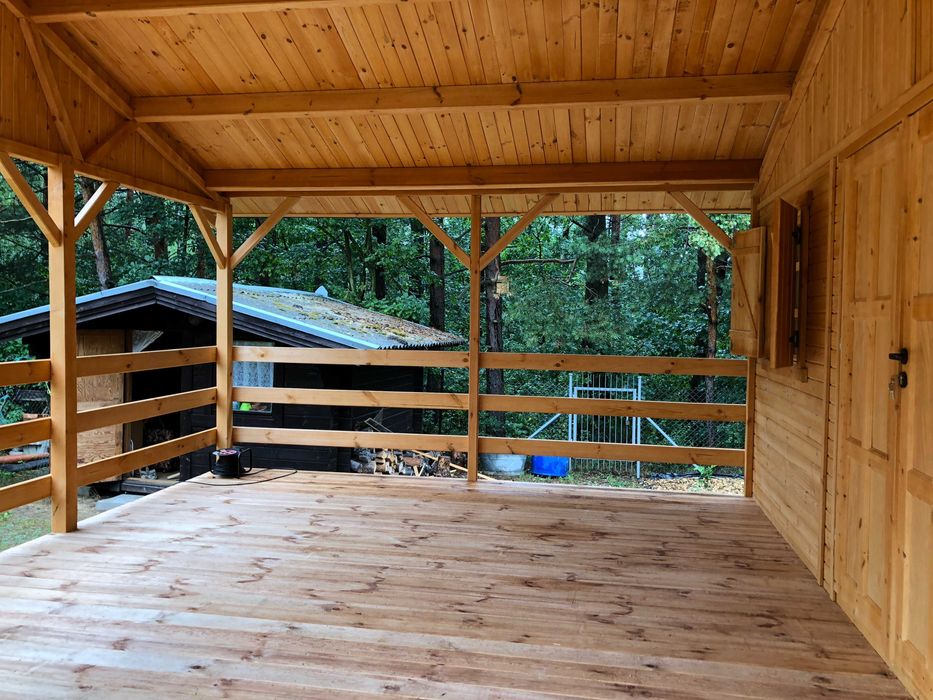 domek drewniany domki drewniane domy z drewna 22 m2 WARBIT