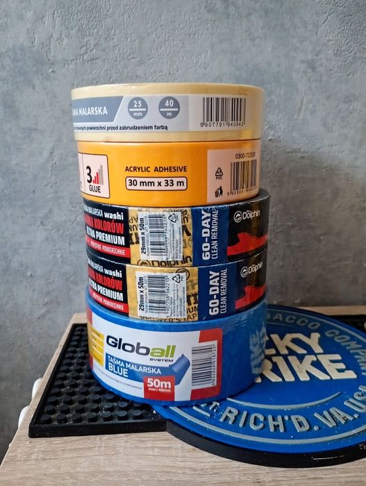 Taśmy Malarskie, Zabezpieczające 5 sztuk.