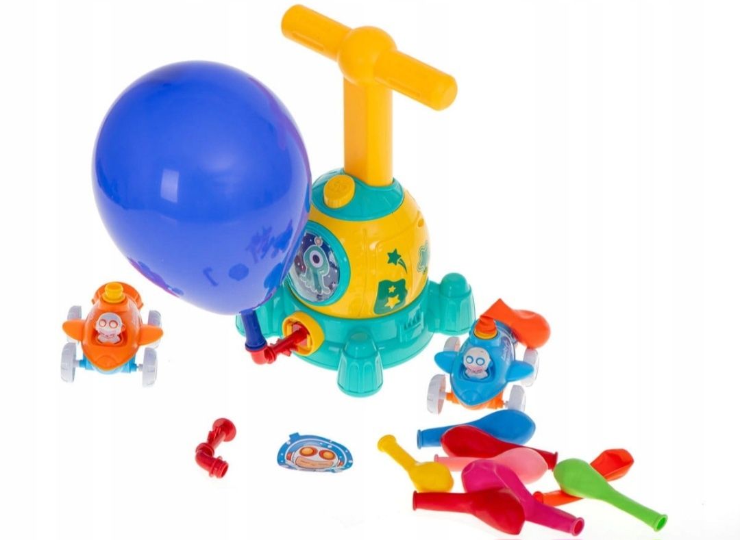 Balonowa wyrzutnia zabawka zestaw z pojazdami